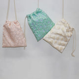Jacquard Mint Garden mini bag pouch