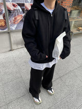 No.1076 M KNIT hood ZIP-UP (7color)