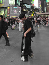 CITY SILVER TRACK WIDE PANTS