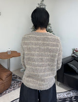 エルロッドボーダーブラシニット