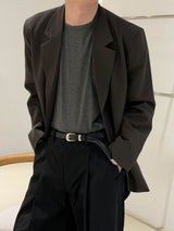 Semi over 3button blazer(2color)
