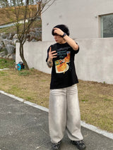 サンドウォッシングデニムバルーンパンツ 2C