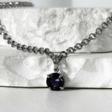 ss-ice line one necklace_violet