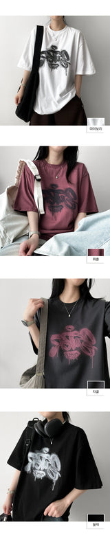 ロナーオーバーサイズフィットショートスリーブTシャツ