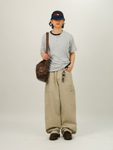 TT Layered Point Henry-neck Half T