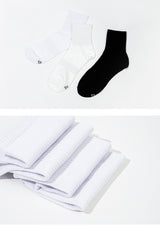 [5PACK] 1507 Mono Trouser Half Socks _ Snow White