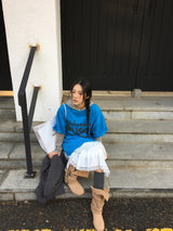 YWD WELCOME Tシャツ_ブルー (1color)