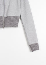 TOUCH KNIT ZIP-UP