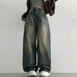 [Special prize!] Nikki front and back washed wide denim pants (3 colors)