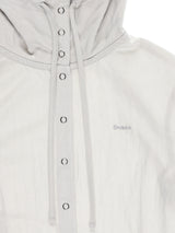 SNAP HOODIE SHIRT (SAND GREY)
