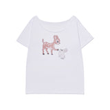Bunny & Deer Cut-Off Tee