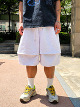 VENTIQUE Bermuda pintuck Sweatpants 3color