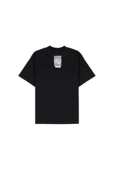 クラック ロゴセミ オーバーサイズ フィット Tシャツ (BLACK)