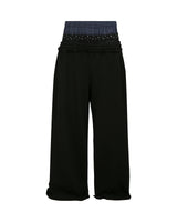 Stud underwear sweatpants - Black