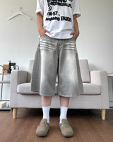 Leeds Washing Half Denim Pants
