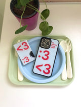[MADE] Number 3 emoji case (Sky blue) (magsafe) 