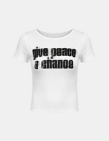 Tess Graphic Shirring Tee