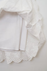 Punching Banding Mini Skirt (Ivory)