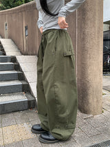 バルーンスナップワイドパンツ(3C)