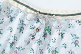 floral terry pants grey