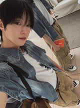 Theo Washed Double Pocket Cargo Pants