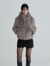 Hoodie fur jumper (Charcoal)