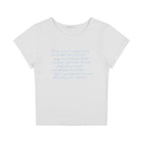 エンジェルマーククロップTシャツ (WHITE) F25QB104