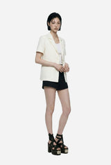 Slim Wrap Short Sleeve Jacket