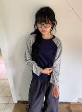 26FW★ [BAONHAUS] ガニン カラーマッチング ラグラン ロングスリーブ Tシャツ