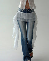 Qwz Pocket Washing Bootcut Jeans