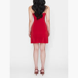 Phoebe Mini Dress Set in Cardinal Red