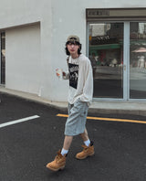 ドラッグリベットスウェットハーフパンツ