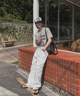 バタープリントショートスリーブTシャツ