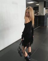 Wrap lace sleeveless