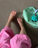 Jelly transparent flip flops
