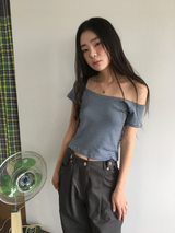 ミューズ オフショルダー Tシャツ (3color)