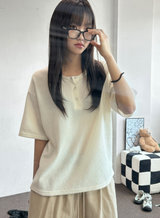 Miti Hip Patch Balloon Cotton Bermuda Shorts 3color