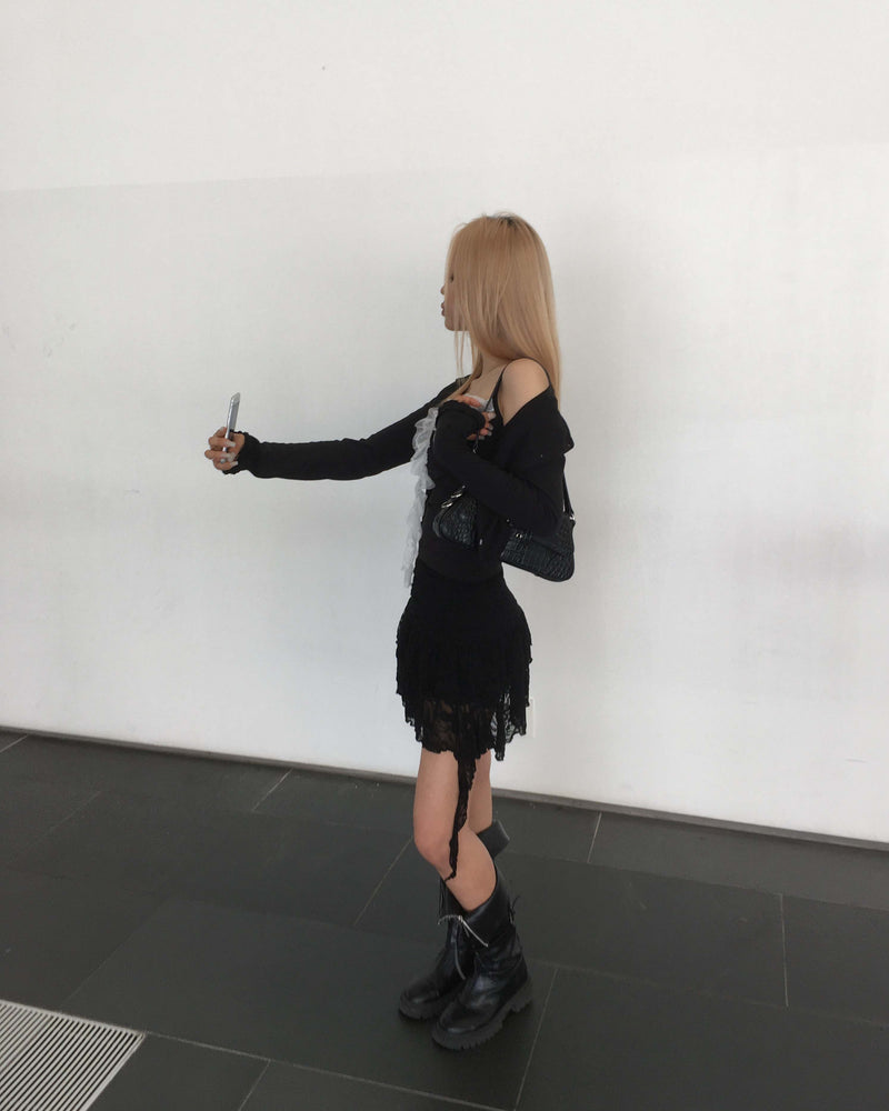 ラップレーススリーブレス