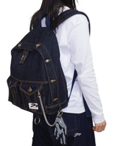 Trucker Jacket Backpack in Blue