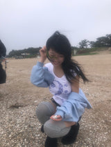 ラブスプレッドTシャツ (ペールパープル)