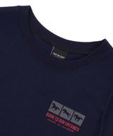 ホース ボックス クロップド Tシャツ - ネイビー