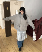 Rinko Dot Frill Chiffon Skirt