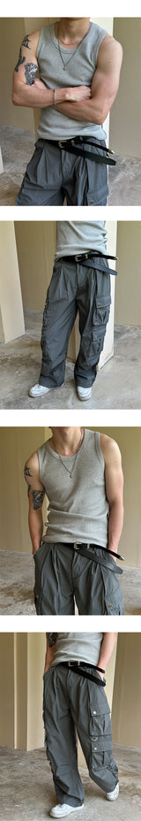 [S/S] Nylon parachute cargo pants(2color)