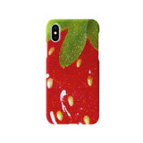 (glossy hard) スパークリングストロベリーフォンケース　レッド