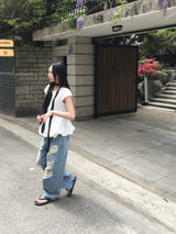Has Balloon Puff Blouse (3c)