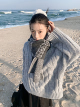  HIGHNECK BUTTON KNIT