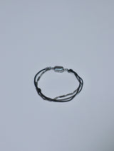 All surgical steel simple layered bar chain bracelet