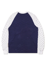 Oversized fit Raglan-dot T-shirt Navy (FCF3TS648W)