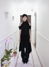 Halter open shoulder T (3color)
