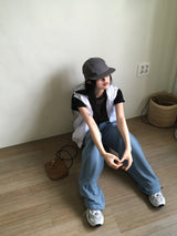 Sec 33 プリンティドセミクロップ半袖Tシャツ